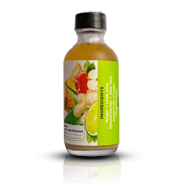 12pcs - Natural Ginger Shot – Immune, Digestive & Metabolism Support Drink 60ml