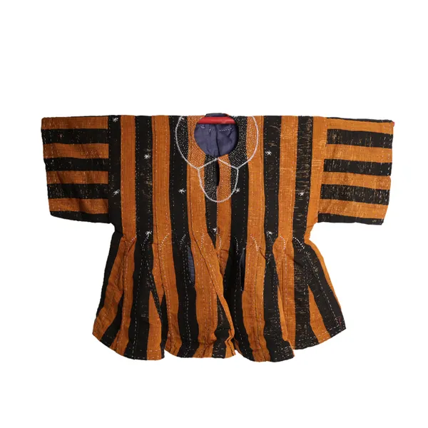 Premium Hand-Woven Fugu Smock with cap – Original Batakari Traditional Clothing