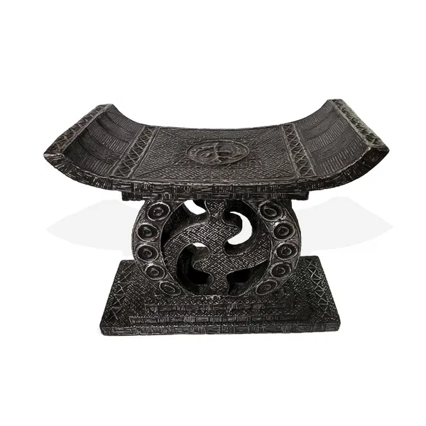 Gye Nyame metal stool