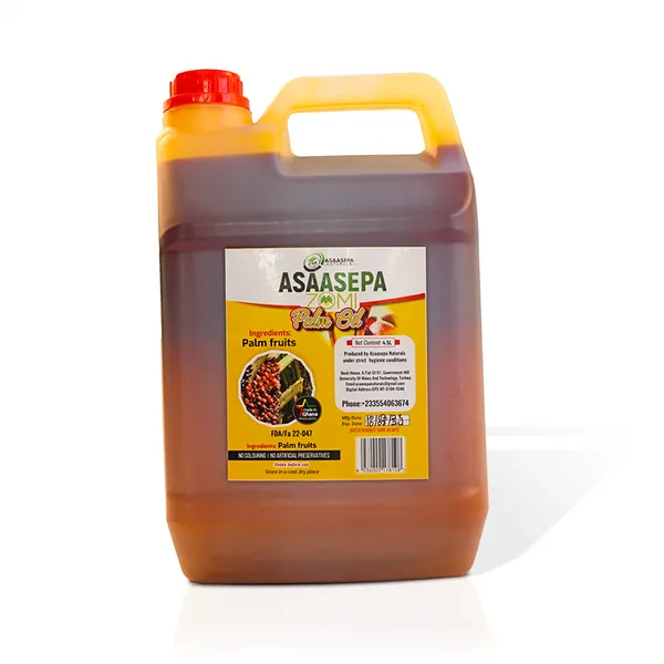 Zomi Palm Oil – 4.5L Pure Natural Red Palm Oil for Cooking & Bulk Household Use