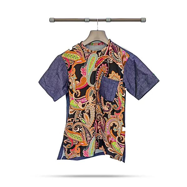Ankara Denim Shirt