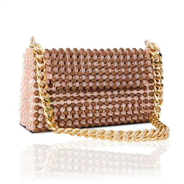 Wood bead bag