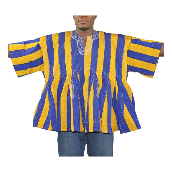 Male Fugu smock, Batakari smock, Ghanaian smock, African traditional clothing, men’s African wear, Ghana traditional smock, Kente smock, African herit
