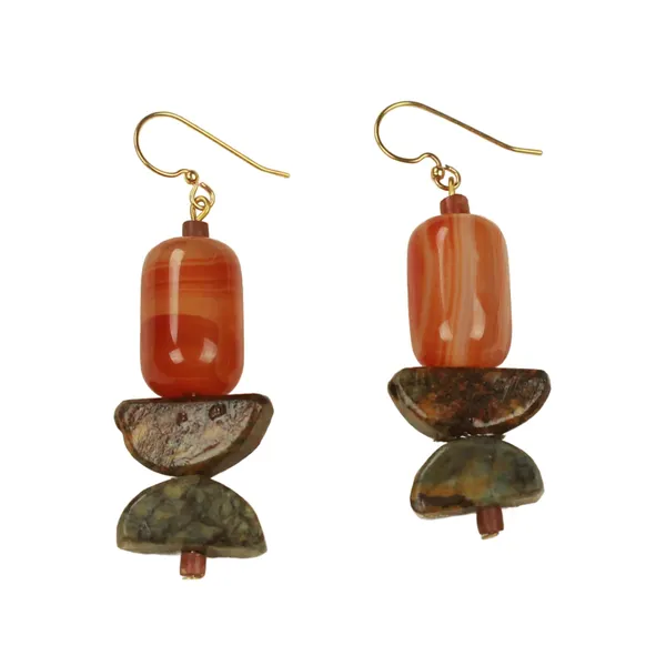 Sahara Sisi earrings, Afrocentric earrings, African earrings, handmade African jewelry, African fashion accessories, African statement earrings