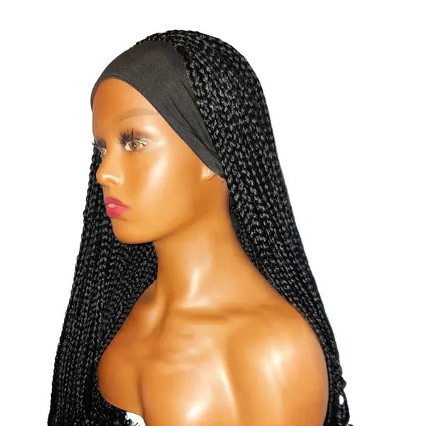 24" - Box Braids Headband Wig