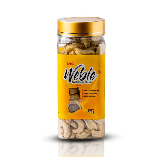 24 cans Webie Biscuits Vanilla/Choco Mix 270g