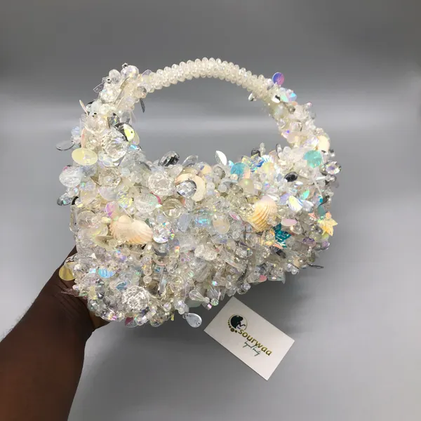 Ohemaa Radiance Beaded Shell Bag
