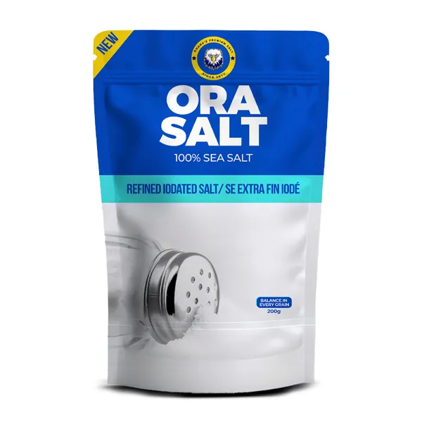 5pcs- Premium Refined Iodated Ora Sea Salt-200g