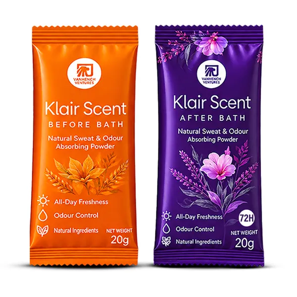 Klair Scent Before And After - Natural Sweet & Odour Absorbing Powder - 20gram