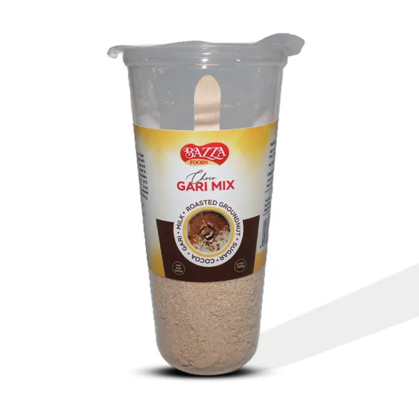 15pcs Bazza Gari Mix (150g) – Instant Ready-to-Eat Gari with Choco Sachets