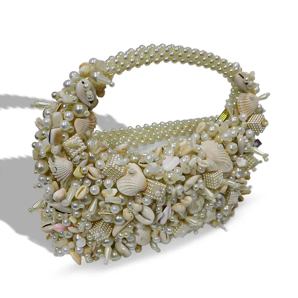 Ohemaa Ocean Bloom Beaded Bag