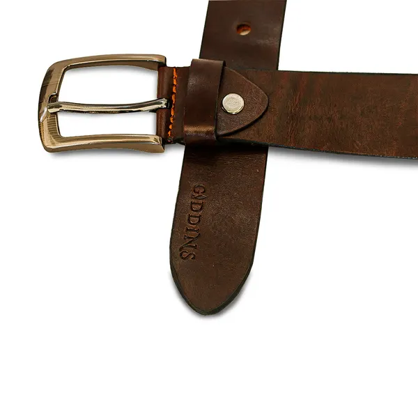 Gidden's Premium Leather Belt - Brown