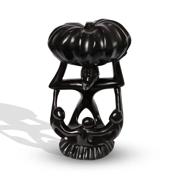 Apple Shadow Wooden Craft , Handcrafted wooden apple sculpture, African wooden decor, Sustainable wooden art