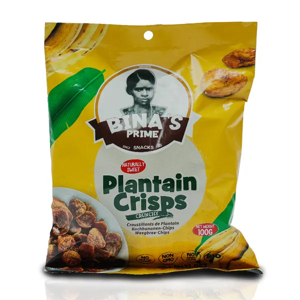 Naturally sweet Plantain Crisps (100g) - 5pcs