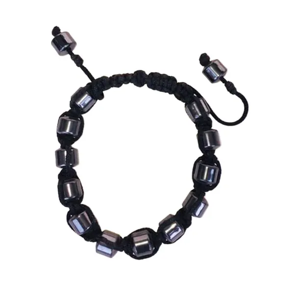 Hematite Cube Bead Bracelet